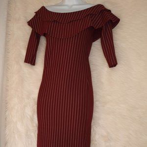 Maroon/Pink DRESS BY LANT CALIFORNIA DRESS WORN ONCE SIZE S/M